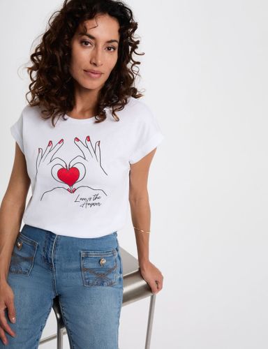 T-shirt court inscription - Morgan - Modalova