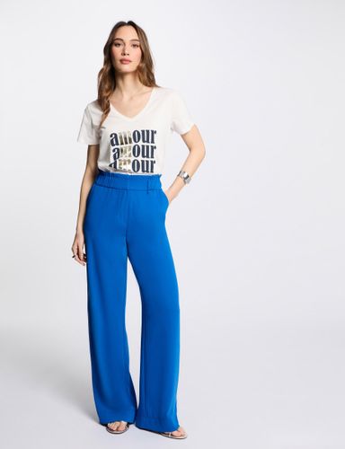 Pantalon large � fronces - Morgan - Modalova