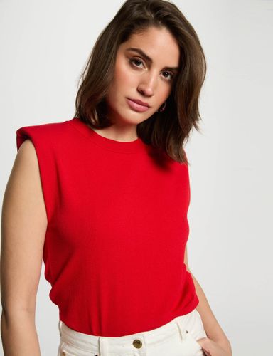 Pull sans manches rouge femme - Morgan - Modalova