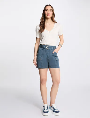Short cargo ceinturé - Morgan - Modalova
