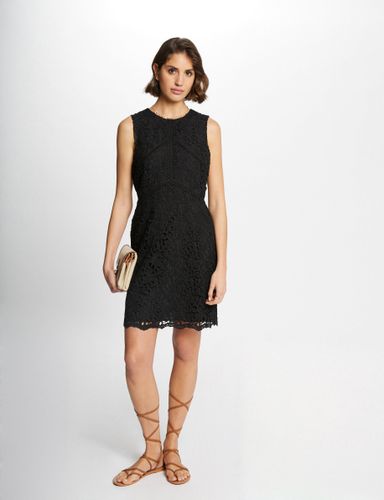 Robe courte droite dentelle - Morgan - Modalova