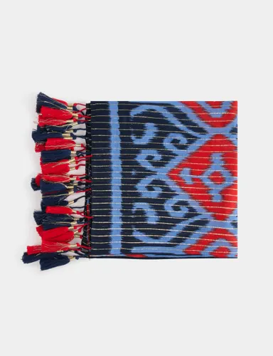 Foulard imprimé à pompons - Morgan - Modalova