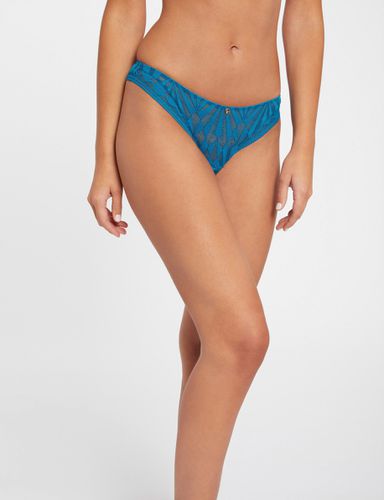 Tanga en dentelle bleu femme - Morgan - Modalova