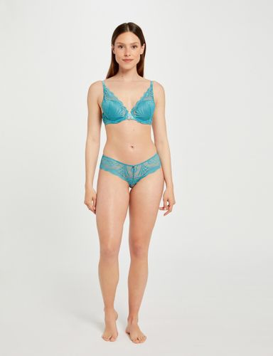 Shorty en dentelle bleu femme - Morgan - Modalova