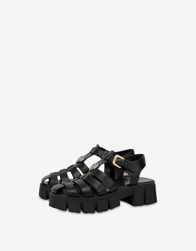 Sandales En Cuir De Veau Tassel Sole - Love Moschino - Modalova