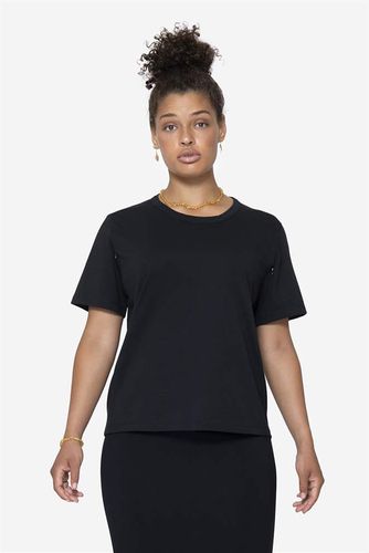 T-shirt noir classique en coton 100 % bio, avec ouverture pour allaiter - Milker - Modalova