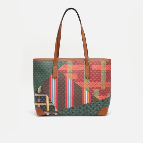 Kropatch grand sac cabas avec impression patchwork monogramme - MISAKO - Modalova