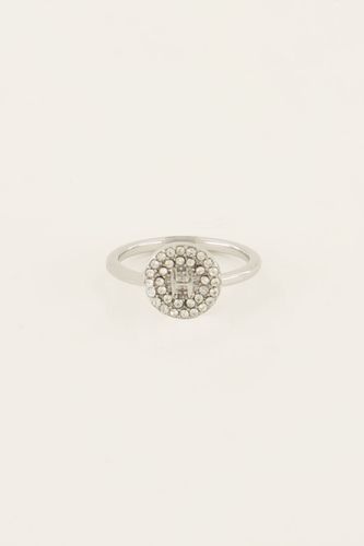 Bague à initiale avec strass | - My jewellery - Modalova