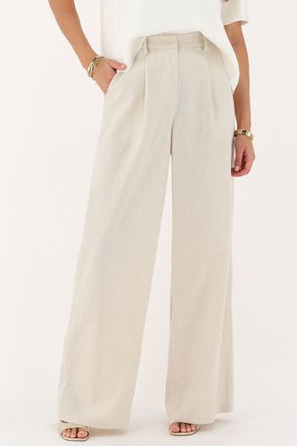 Pantalon large aspect lin | - My jewellery - Modalova