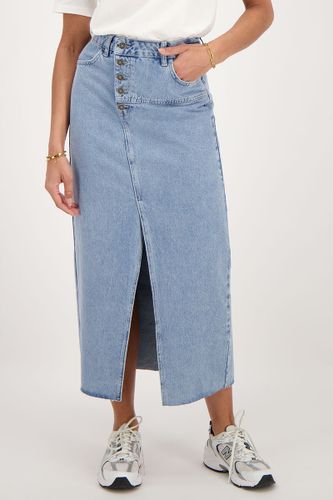 Jupe midi en denim avec boutons | - My jewellery - Modalova