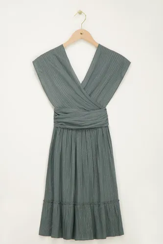 Robe verte courte en lurex | - My jewellery - Modalova