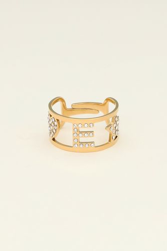 Bague ajustable à initiale | - My jewellery - Modalova
