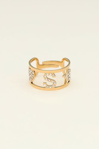 Bague ajustable à initiale | - My jewellery - Modalova
