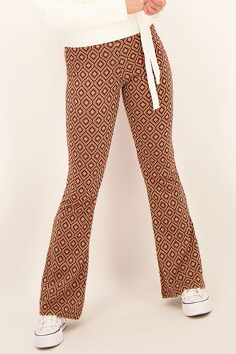 Pantalon flared avec carreaux brillants rétro | - My jewellery - Modalova