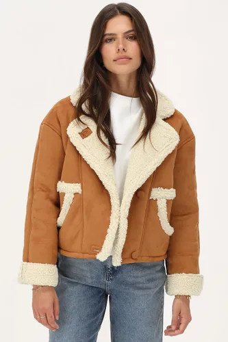 Veste teddy en daim | - My jewellery - Modalova