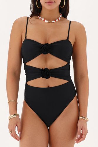 Maillot de bain avec découpes et fleurs 3D | - My jewellery - Modalova
