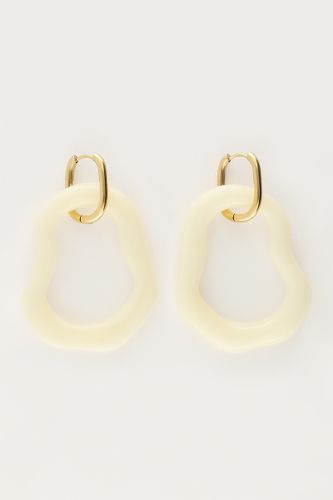 Boucles d'oreilles Océan maxi beige | - My jewellery - Modalova