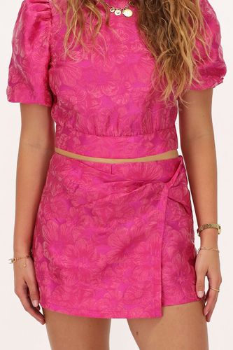 Jupe-short portefeuille en jacquard | - My jewellery - Modalova