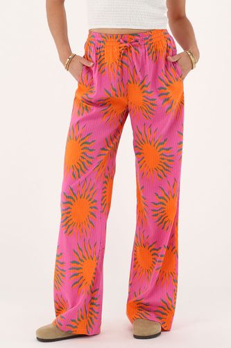 Pantalon large avec imprimé soleil | - My jewellery - Modalova