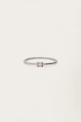 Bague minimaliste avec mini strass carrés | - My jewellery - Modalova