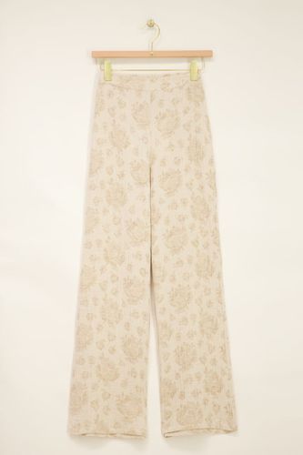 Pantalon avec imprimé fleuri jacquard | - My jewellery - Modalova