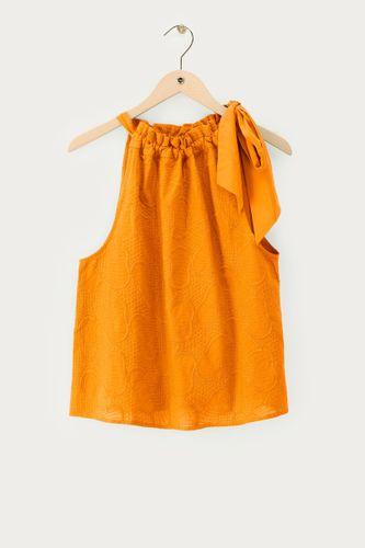 Top halter avec broderie et nœud | - My jewellery - Modalova