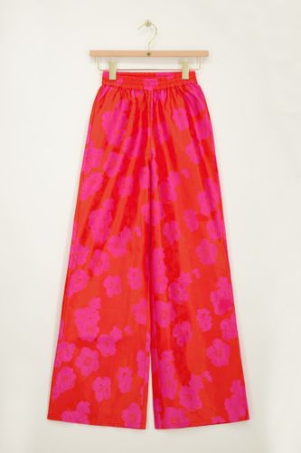 Pantalon large en jacquard avec fleurs | - My jewellery - Modalova