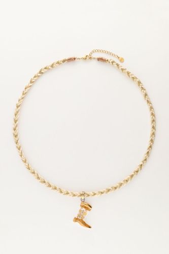 Collier en cordon avec botte western | - My jewellery - Modalova