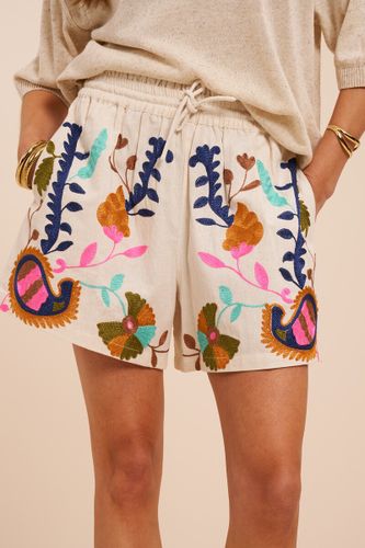 Short à broderies florales multicolores | - My jewellery - Modalova