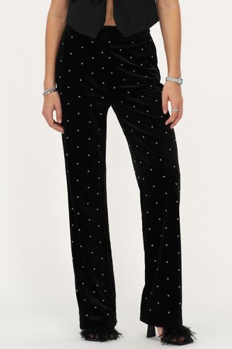 Pantalon en velours avec perles | - My jewellery - Modalova