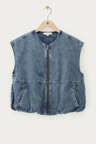 Veste ballon sans manches en denim | - My jewellery - Modalova