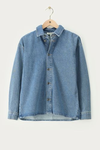 Chemise en denim avec strass | - My jewellery - Modalova