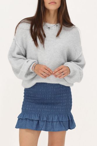 Jupe en denim à smocks | - My jewellery - Modalova