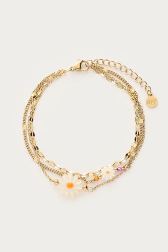 Bracelet Botanical triple avec fleurs blanches | - My jewellery - Modalova