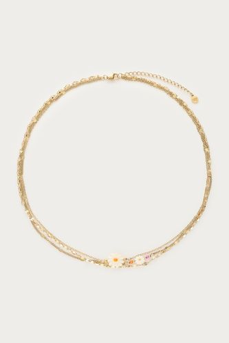 Collier Botanical triple avec fleurs blanches | - My jewellery - Modalova