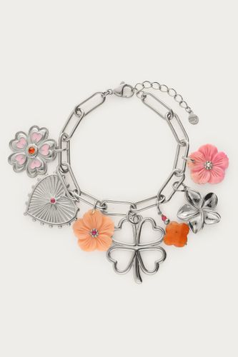 Bracelet Botanicalà charms avec trèfle et fleurs | - My jewellery - Modalova