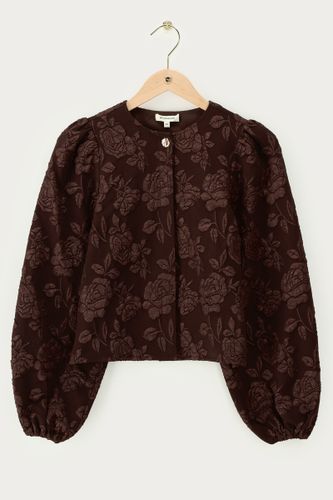 Top en jacquard à manches longues bouffantes | - My jewellery - Modalova
