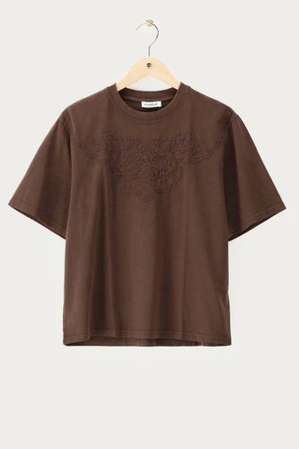T-shirt délavé avec broderies | - My jewellery - Modalova