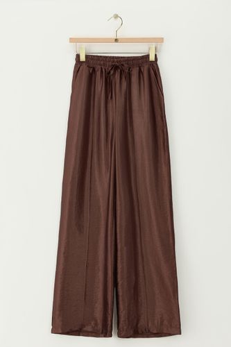 Pantalon large aspect satiné | - My jewellery - Modalova
