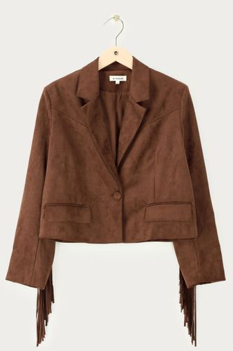 Blazer western à franges en suédine | - My jewellery - Modalova