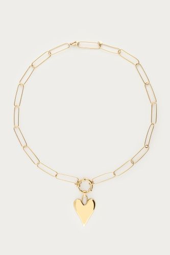Collier chaîne grand pendentif coeur | - My jewellery - Modalova