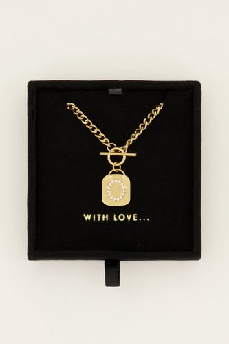 Chaîne à maillons avec initiale en zirconium | - My jewellery - Modalova