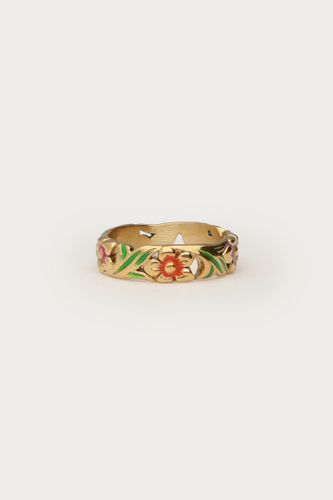 Bague Ciao avec fleurs peintes à la main | - My jewellery - Modalova