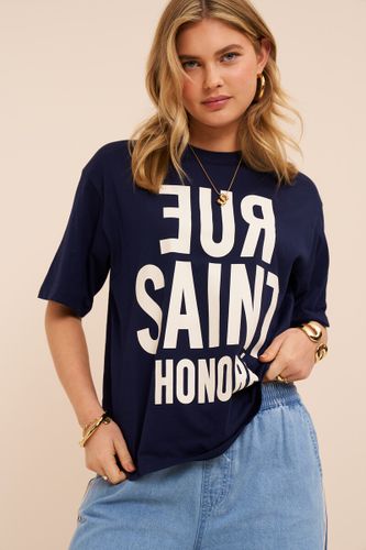 T-shirt bleu 'Rue saint honore' | - My jewellery - Modalova