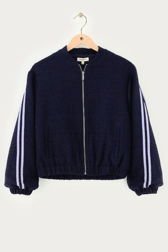 Veste bomber en bouclette à bandes latérales | - My jewellery - Modalova
