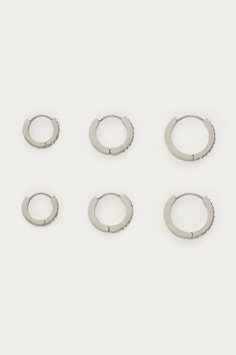 Ensemble de trois boucles d'oreilles Ear game à strass | - My jewellery - Modalova