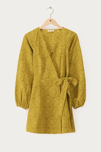Robe en jacquard vert avec tournesols | - My jewellery - Modalova