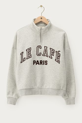 Sweat zippé "Le café Paris" | - My jewellery - Modalova