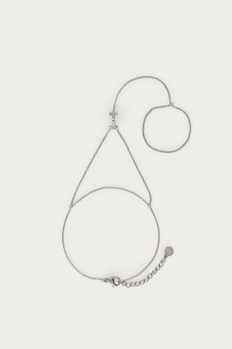 Chaîne de main à initiale avec strass | - My jewellery - Modalova