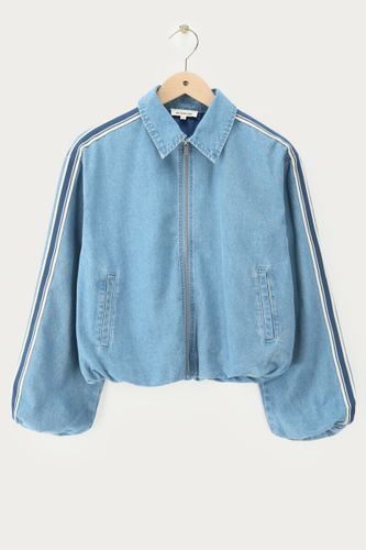 Veste en denim à bandes latérales | - My jewellery - Modalova